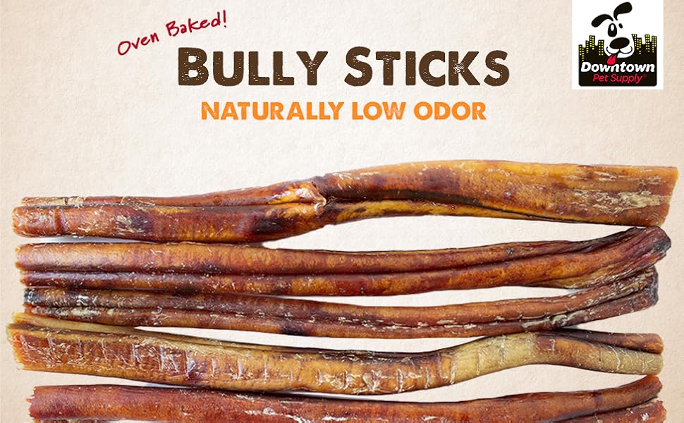 Downtown Pet Supply Jumbo Bully Sticks for Large Dogs