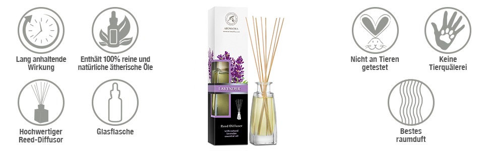 Reed Oil Diffuser Scented Reed Diffuser Fragrance Lemongrass Pine Diffuser Gift Set 