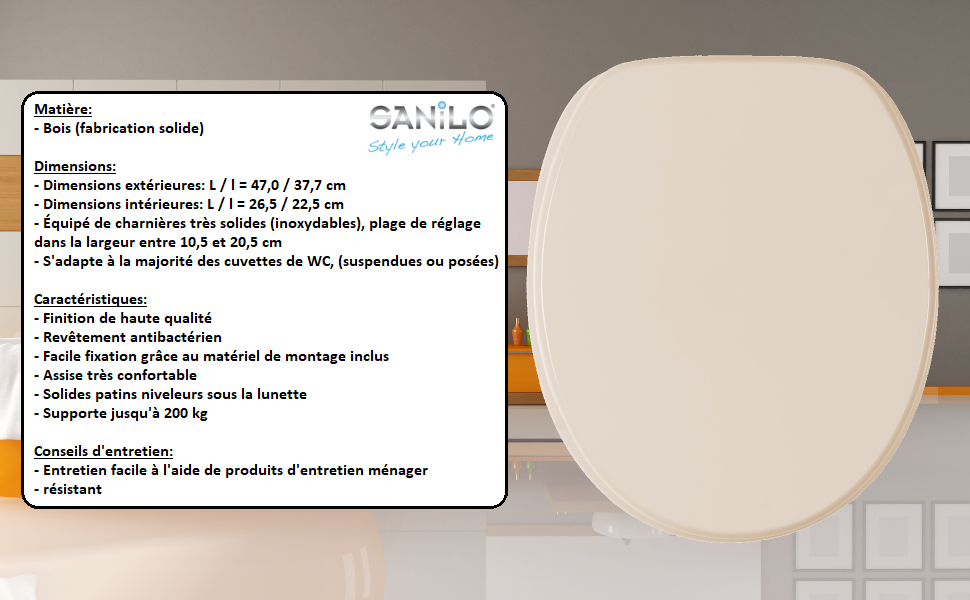 Abattant WC Grande sélection de abattants wc unis Finition de haute
