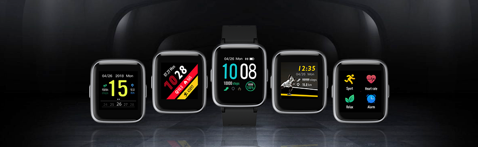 GRDE Reloj Inteligente Mujer Hombre, Smartwatch Bluetooth 5.0 ...