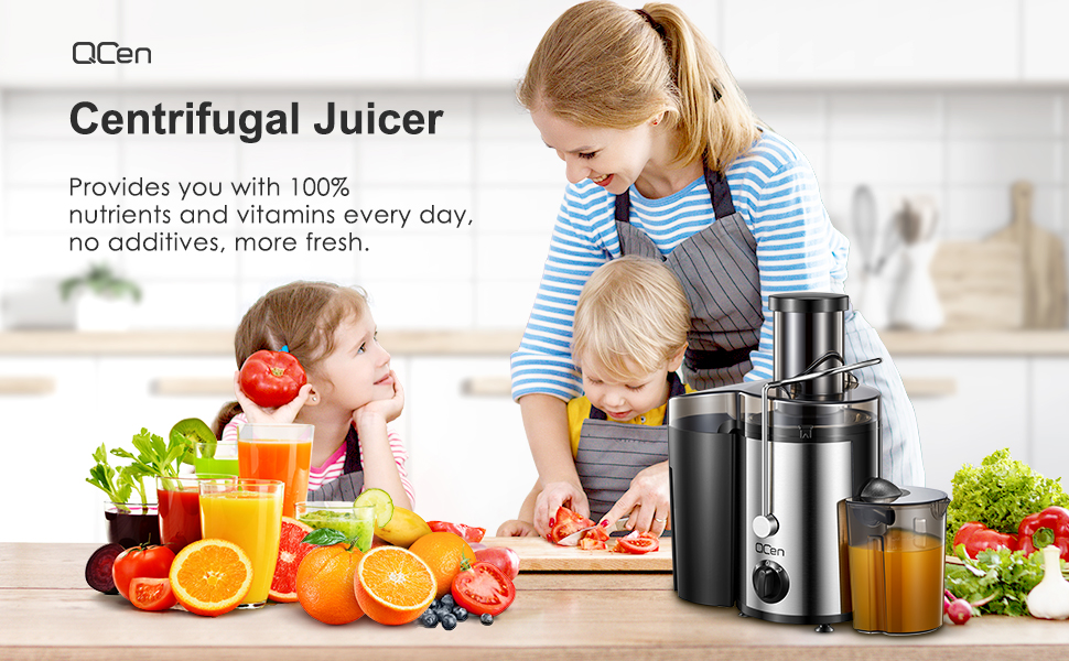 Juicer Machine, 500W Centrifugal Juicer Extractor with Wide