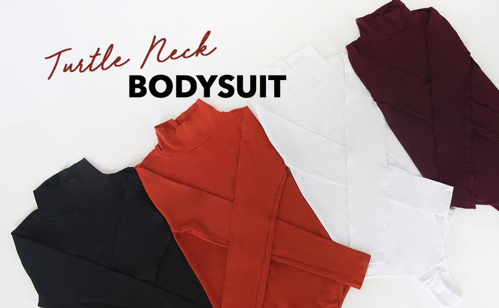 Nikibiki Women Seamless Mock Turtleneck Bodysuit Made In U S A One Size Black At Amazon Women S Clothing Store
