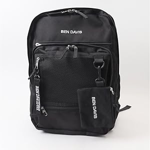 新品送料無料Ben Davis(ベンデイビス)リュック BDW-8411 黒/赤 Amazon | [ベンデイビス] ポーチ付きメッシュデイパック 大容量