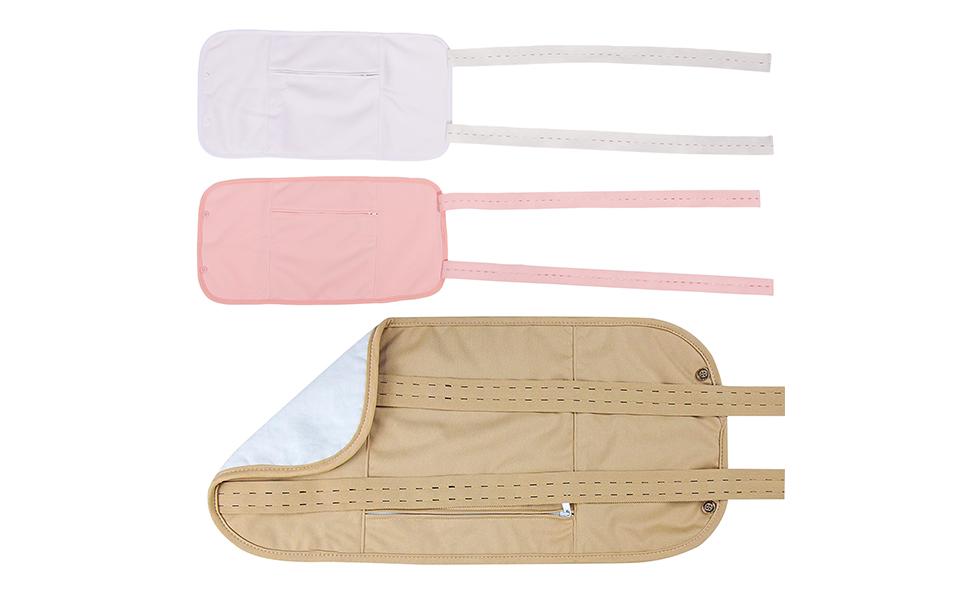 Emballage d'huile de ricin,Pack Wrap pour les soins du corps - Sangle élastique pour compresse