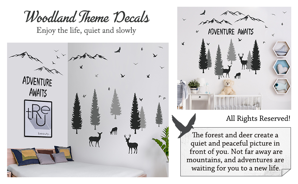 Woodland Theme Decals