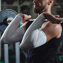 Premium Zensah fabric, moisture-wicking arm sleeves