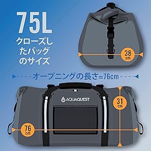 Aqua Quest  White Water 防水 ダッフル バッグ 50L White Water Duffel Bag | Waterproof Gear for Adventures