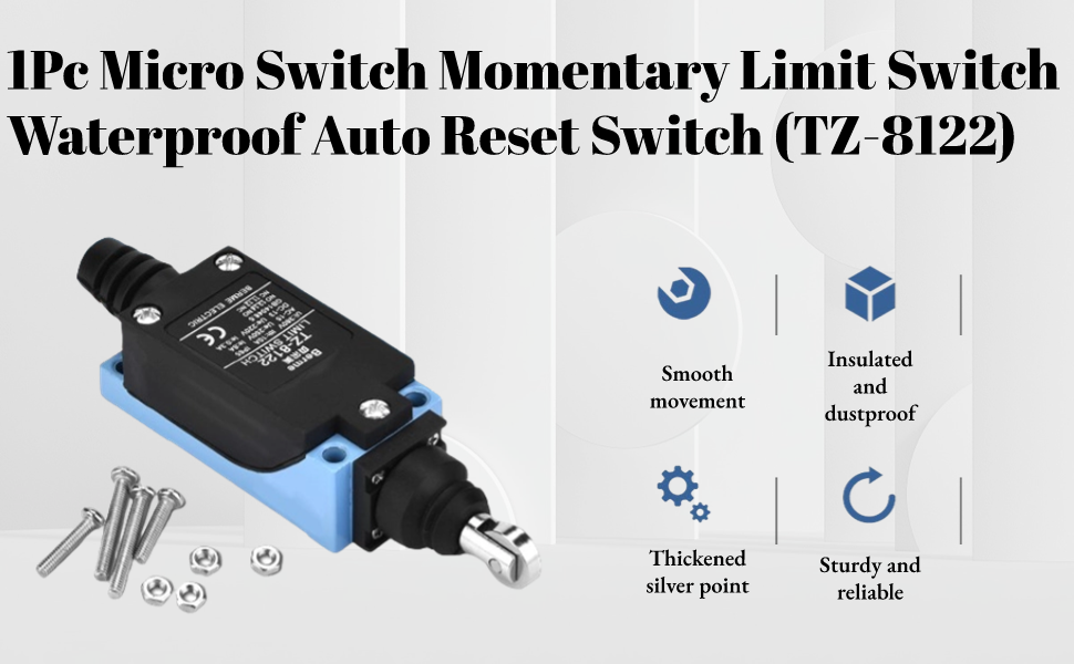 Hilitand Waterproof Micro Switch Momentary Limit Switch