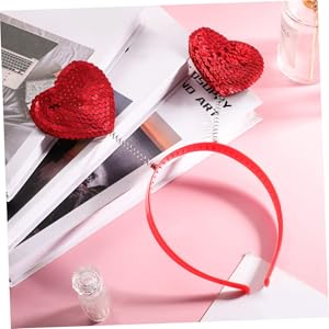 しっかり止まるアレク　♡バタフライ付きカチューシャ♡ Amazon.co.jp: [FRCOLOR] カチューシャ ハート型 可愛い