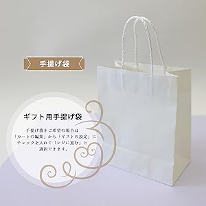 白 手提げ袋 ギフト手提げ袋 贈り物 贈品 おもてなし