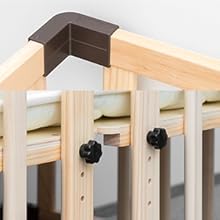 Amazon.co.jp: RiZKiZ 木製ベビーベッド 120×70cm 【ナチュラル】 SG