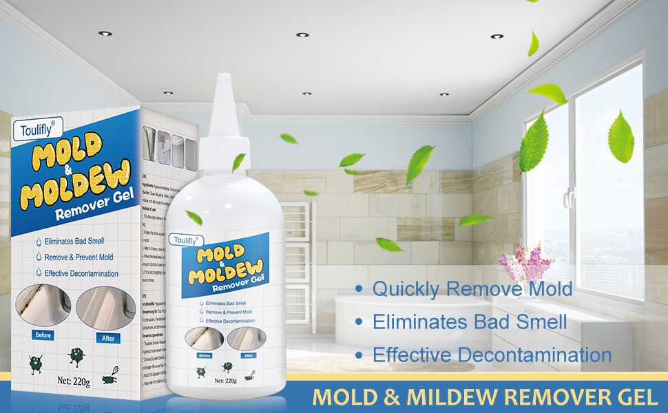 Mould Remover, Mold Remover Gel, Mould and Mildew Remover, 220g