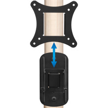 Mount-It! Small TV Wall Mount 19-32 in, Fits 24 in TVs, Tilt Swivel, 44 lb
