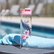Christian Art Gifts Glass Water Bottle
