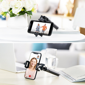 Mpow Perche Selfie Bluetooth, Ultra-Léger Mini Selfie Stick Monopode Extensiblede 31, 9 pouces