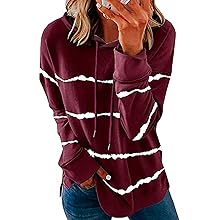 Hoodie Damen Mit Kapuze Gestreift