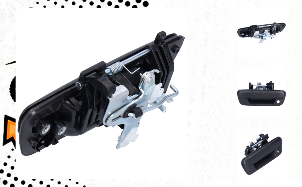 Amazon.com: Qqmora Tailgate Handle, 25801998 93376845, Black