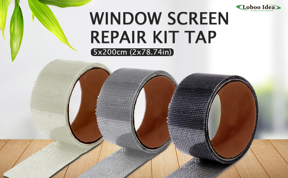 Loboo Idea Window Screen Repair Kit Tape. Strong Adhesive & Waterproof