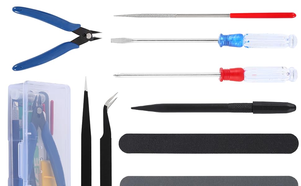 Amazon.co.jp: readygohigh プラモデル用工具セット 13点セット