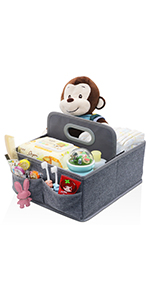Foldable Diaper & Wipes Caddy