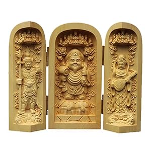 木彫り　大黒天　置き物　開運　縁起物 木彫り「大黒天」(60cm) 仏像 置物 開運 風水 魔除け : 森彫刻所