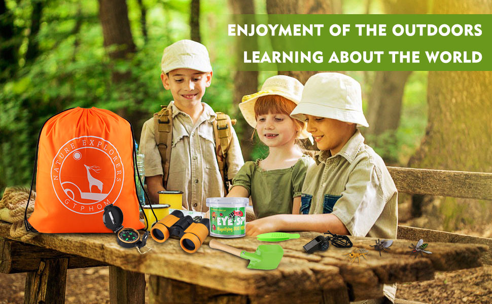 GTPHOM Outdoor Explorer Kit Gifts Toys 20 Pieces Birthday Present for