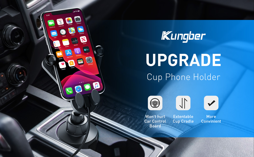 Kungber Cup Holder Phone Mount