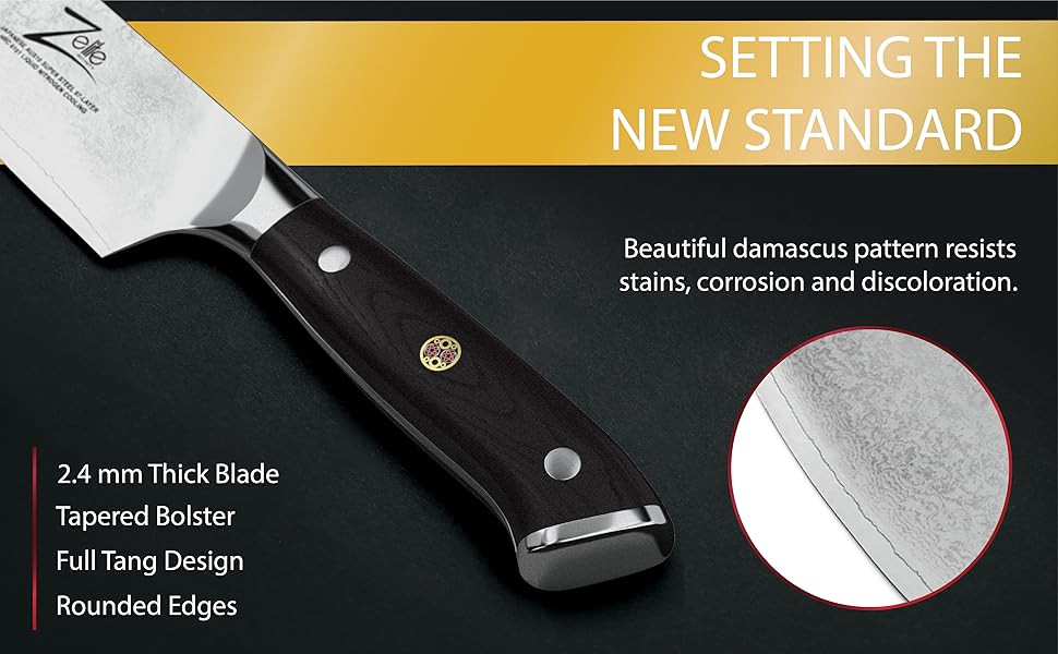 zelite infinity chef knife chef knives premium materials japanese damascus steel razor sharp value