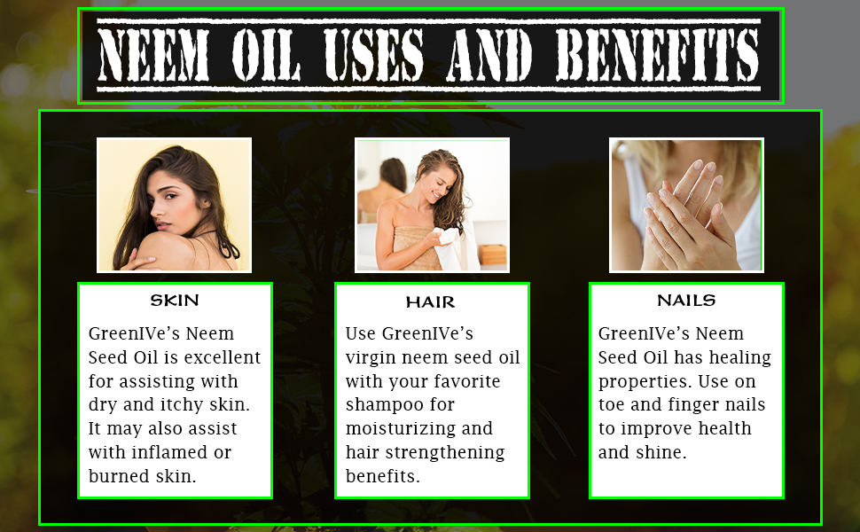 Greenive Neem Oil 100 Organically Grown Neem Oil
