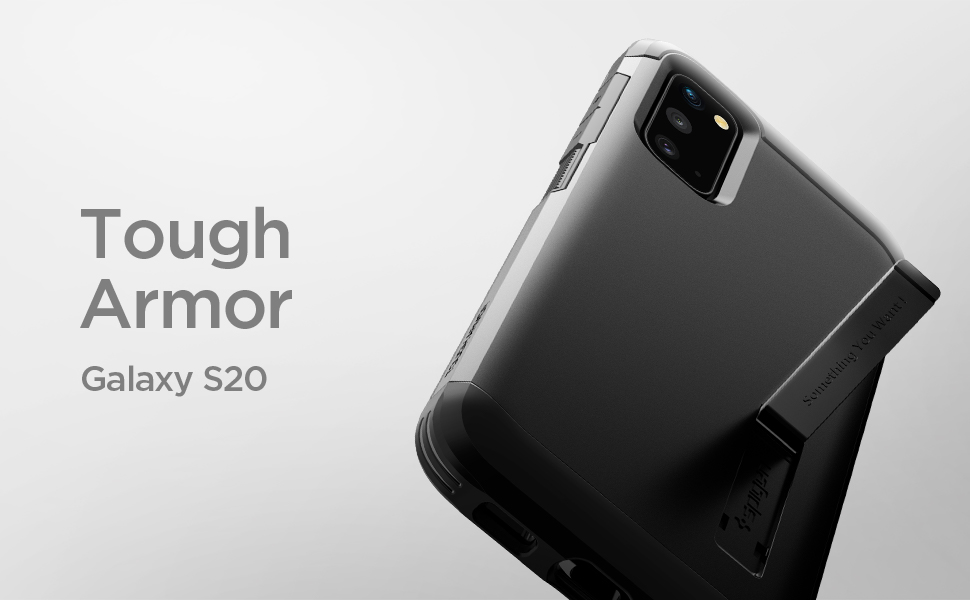 Spigen Tough Armor Case Compatible with Samsung Galaxy S20 Black