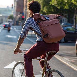 man biking 