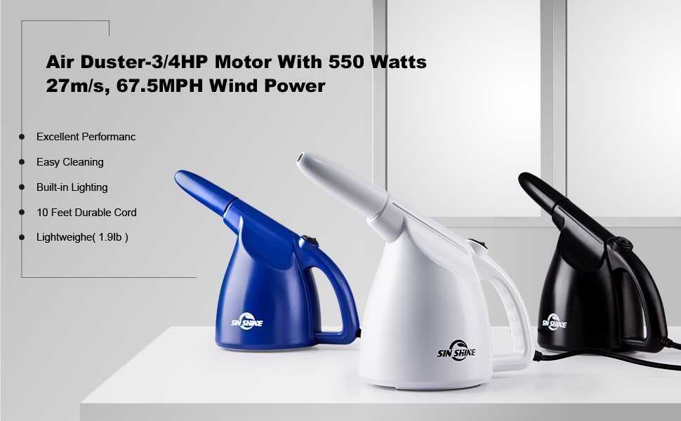 Compressed Air 3.0 Electric Air Duster (550 watts) Replaces Canned