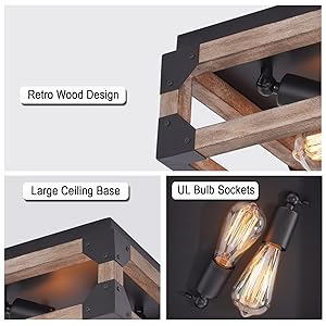 rustic ceiling light