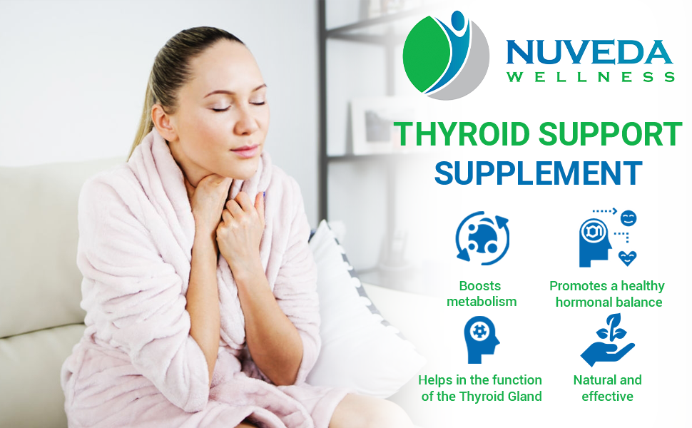 Thyroid Support Supplement Metabolism, Energy and Focus Formula