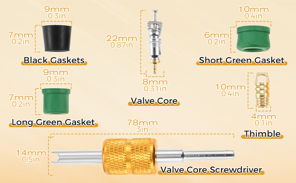 Ferramenta de reparo do núcleo da válvula de ar condicionado