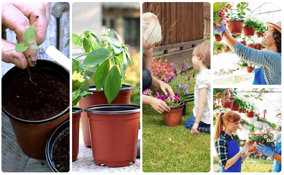 Plastic Plant Flower Pots Seed Tray Flower Seedling Nursery Pots and  Plants Tags for Gardener 