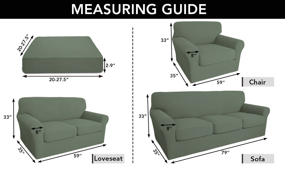 EasyGoing 4 Pieces Stretch Couch Cover Sofa Cover for Dogs