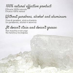 natural crystal deodorant stone antiperspirant alum stick body for sensitive desodorante cristal
