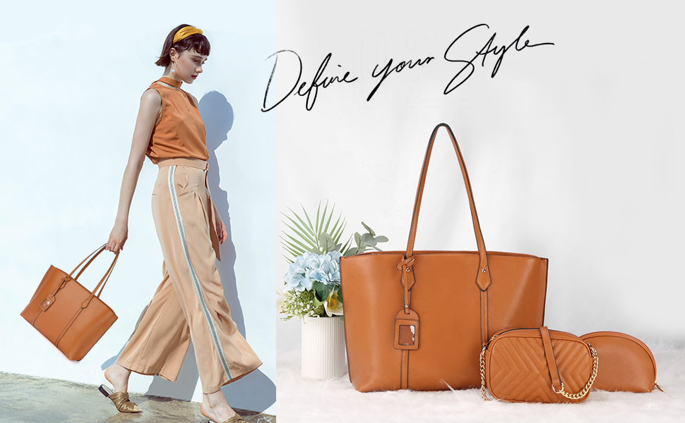 NUBILY バッグ レディース トートバッグ ハンドバッグ 革 ショルダーバッグ 手提げバッグ レザー 女性用 カバン 財布 3点セット a4 通勤 旅行 ビジネス 誕生日プレゼント
