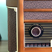 CDセット Drewniany gramofon vintage 7 w 1, odtwarzacz na kasety