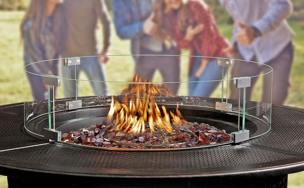 fire sense fire glass clear glass bonefire