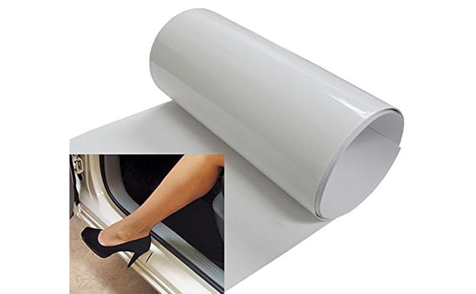 6 by 48 Inches Clear Door Sill Paint Protection Scratch Film Vinyl Sheet