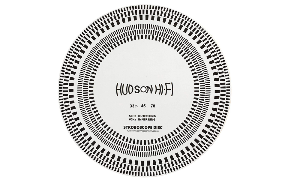 Hudson HiFi Turntable Double Sided Cartridge Alignment Protractor Mat