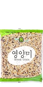 Rom America 7 seven mixed grain rice cooking Korean 2lb 2 pound pounds  롬 아메리카 7곡미 2파운드 영양미 혼합잡곡 쌀