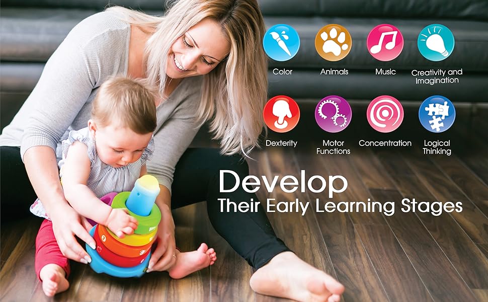 BEST LEARNING Stack & Learn Educational Activity Toy for