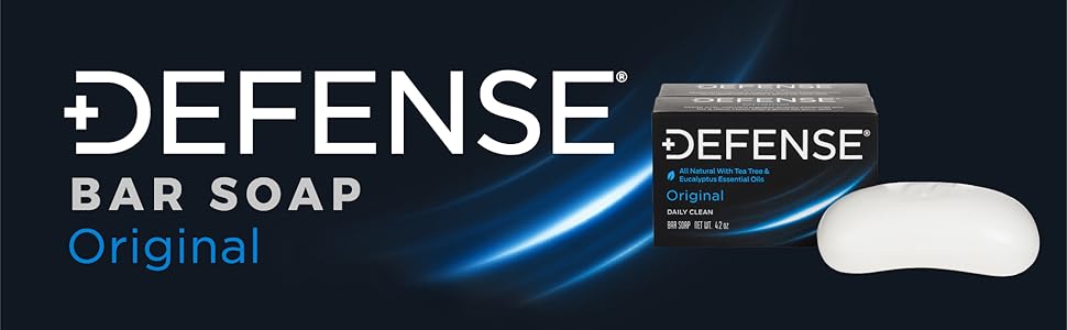 Defense Soap Bar 2 Pack Tea Tree Essential Oil Eucalyptus Triple Milled MMA Wrestling