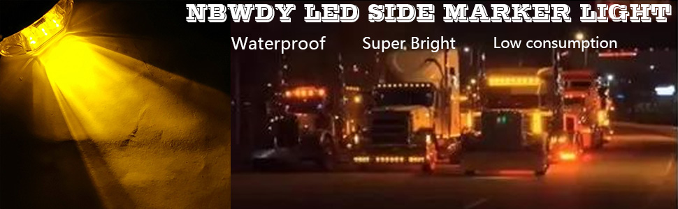 amber side marker light trailer light truck light