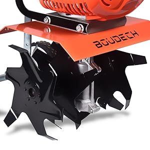 adjustable depth small 52cc soil walking tractor