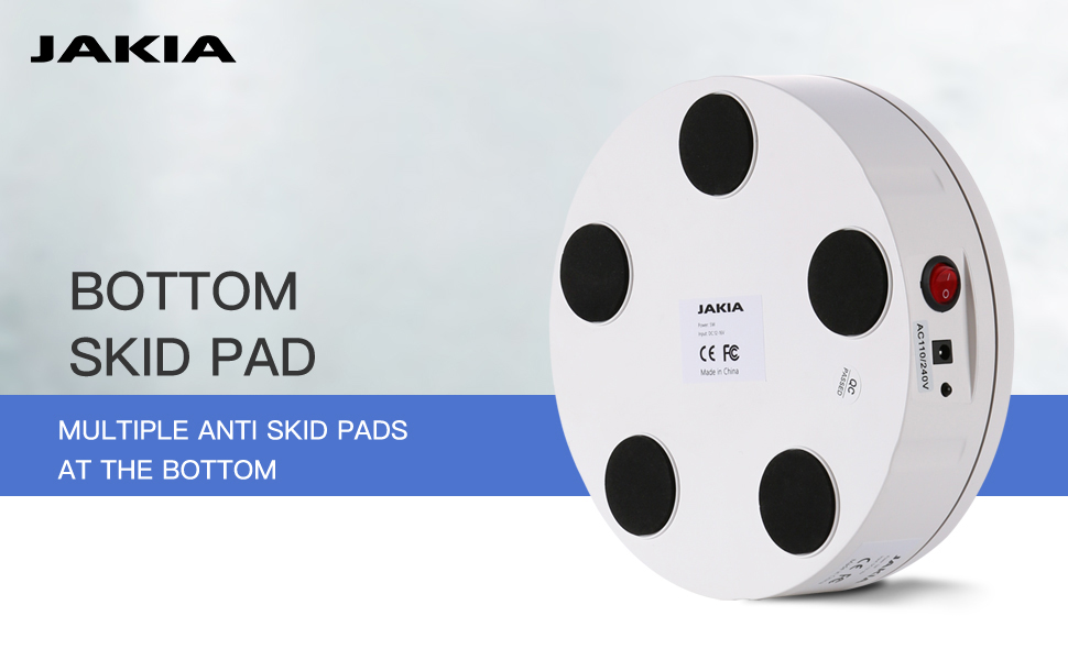 JAKIA Rechargeable Photography Turntable Rotating Display Stand