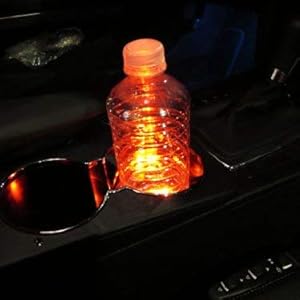 iJDMTOY 3-SMD LED Cup Holder, Glove Box, Ashtray Strip Lights, Brilliant Red